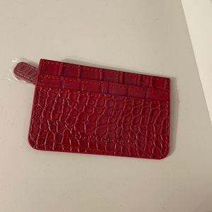 ❣️$10 in bundle❣️B-Low the Belt Croc Card Case